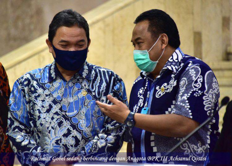 Bersama Pimpinan BPK RI, Rachmat Gobel Minta Tindak Tegas Penyeleweng Dana Corona